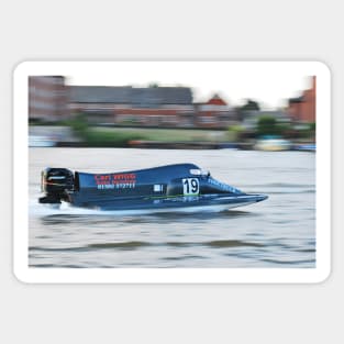 Powerboat Racing at Oulton Broad - Formula 2 Sportsboats - Carl Wigg Sticker